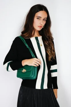 Assuili Pulls|Pull en Cachemire mélangé ras du cou noir