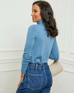 Soft Cashmere Pulls|Pull en Cachemire mélangé Soraya bleu