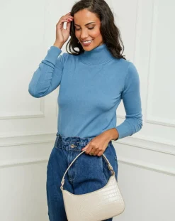 Soft Cashmere Pulls|Pull en Cachemire mélangé Soraya bleu