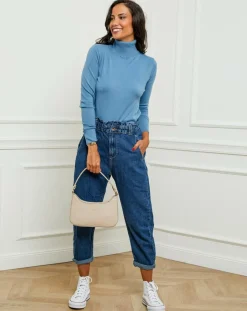 Soft Cashmere Pulls|Pull en Cachemire mélangé Soraya bleu