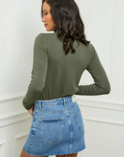 Soft Cashmere Pulls|Pull en Cachemire mélangé Tally kaki