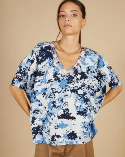 Cashmere Tribu Pulls|Pull en Coton & Cachemire Maya à motif nuit