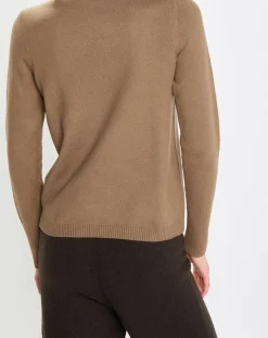 Marc O'Polo Pulls|Pull en Coton, Laine & Alpaga mélangés Basique marron