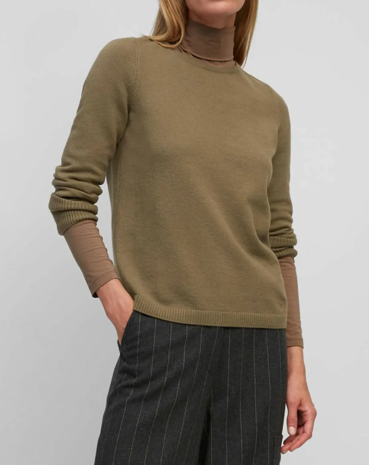 Marc O'Polo Pulls|Pull en Coton, Laine & Alpaga mélangés Basique marron