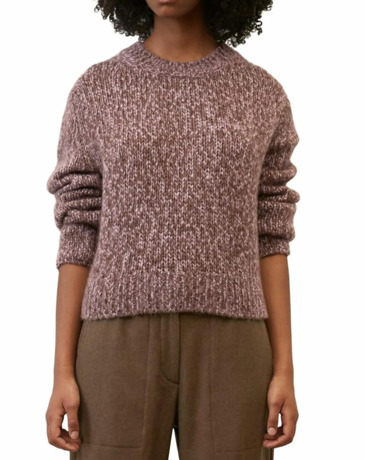 Marc O'Polo Pulls|Pull en Laine & Alpaga mélangés marron