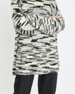 Marc O'Polo Pulls|Pull en Laine & Alpaga mélangés noir/gris