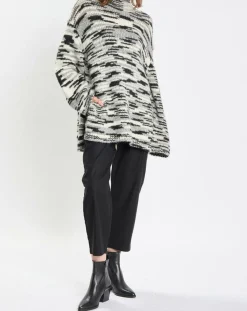 Marc O'Polo Pulls|Pull en Laine & Alpaga mélangés noir/gris