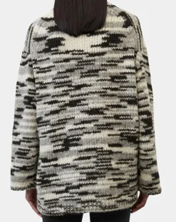 Marc O'Polo Pulls|Pull en Laine & Alpaga mélangés noir/gris