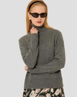 Tara Jarmon Pulls|Pull en Laine & Alpaga Palia gris chiné