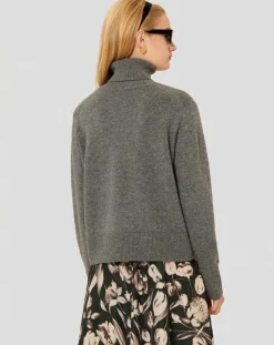 Tara Jarmon Pulls|Pull en Laine & Alpaga Palia gris chiné