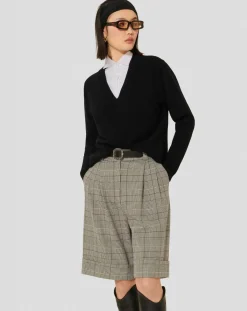 Tara Jarmon Pulls|Pull en Laine & Alpaga Prisca charcoal