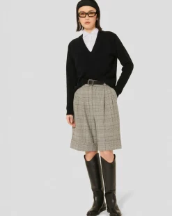 Tara Jarmon Pulls|Pull en Laine & Alpaga Prisca charcoal