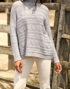 Lauren Vidal Pulls|Pull en Laine & Cachemire Nox gris