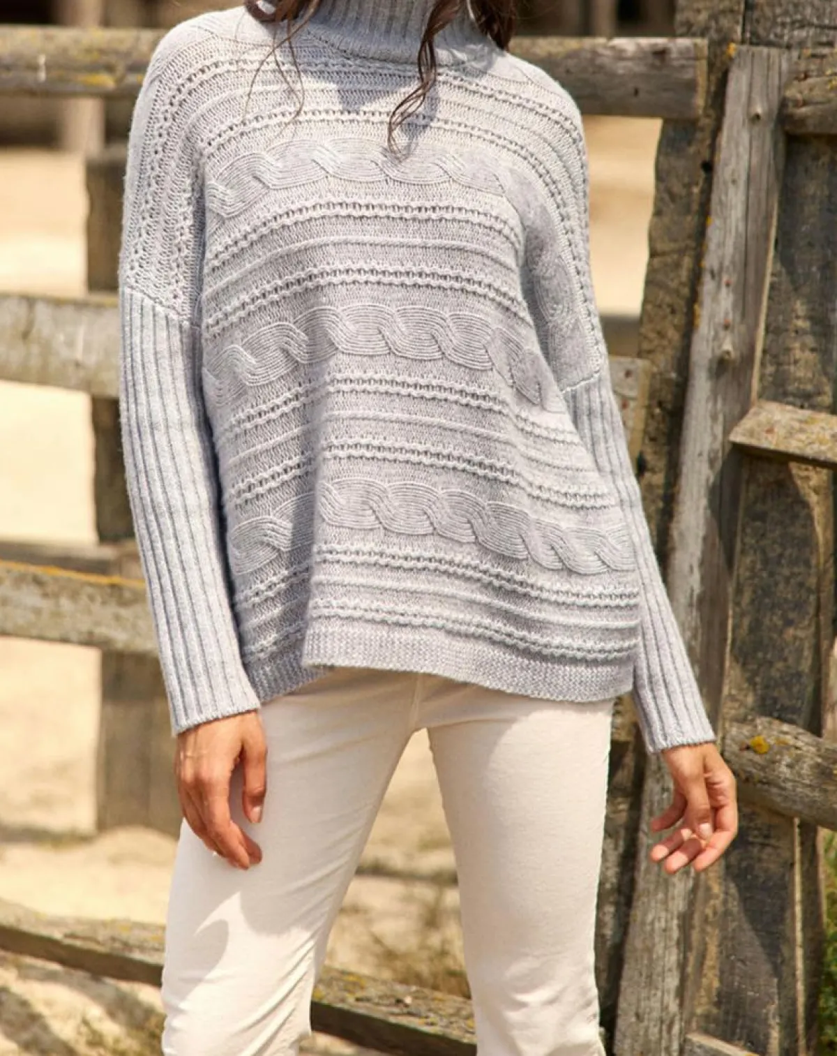 Lauren Vidal Pulls|Pull en Laine & Cachemire Nox gris