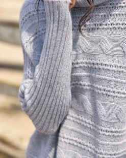 Lauren Vidal Pulls|Pull en Laine & Cachemire Nox gris
