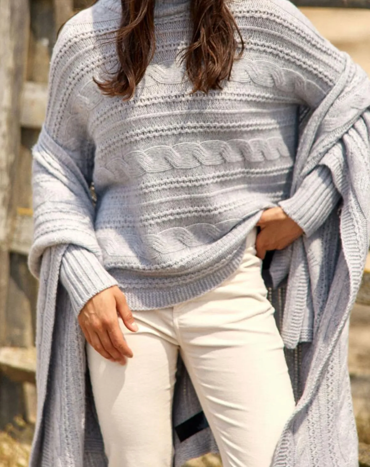 Lauren Vidal Pulls|Pull en Laine & Cachemire Nox gris