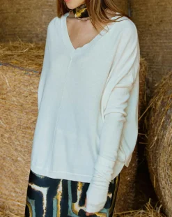 Lauren Vidal Pulls|Pull en Laine & Cachemire mélangés Naos crème