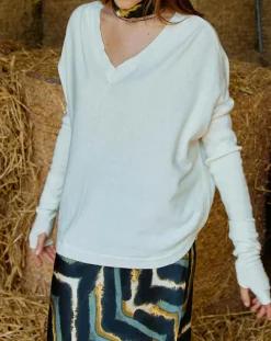 Lauren Vidal Pulls|Pull en Laine & Cachemire mélangés Naos crème