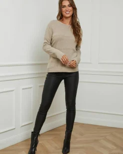 La Petite Parisienne Pulls|Pull en Laine & Cachemire mélangés Grant camel