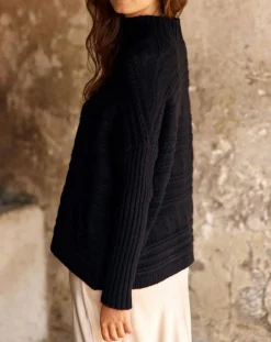 Lauren Vidal Pulls|Pull en Laine & Cachemire Nox noir