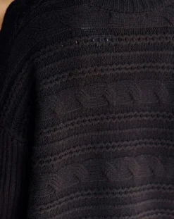 Lauren Vidal Pulls|Pull en Laine & Cachemire Nox noir