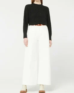 Galeries Lafayette Pulls|Pull en Laine & Cachemire Foug ajouré col rond noir