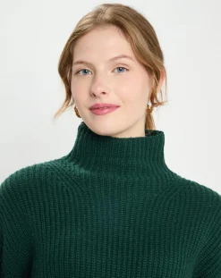 Galeries Lafayette Pulls|Pull en Laine & Cachemire Sydney vert foncé