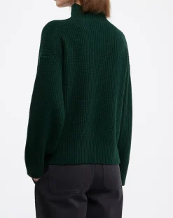 Galeries Lafayette Pulls|Pull en Laine & Cachemire Sydney vert foncé