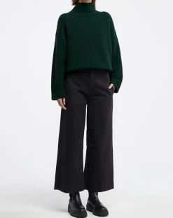 Galeries Lafayette Pulls|Pull en Laine & Cachemire Sydney vert foncé