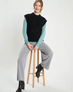 Galeries Lafayette Pulls|Pull en Laine & Cachemire Solal noir