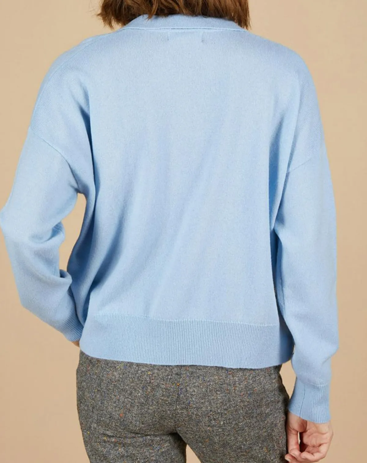 Cashmere Tribu Pulls|Pull en Laine & Cachemire Paloma col polo topaze