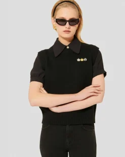 Tara Jarmon Pulls|Pull en Laine & Coton Bio Pimprenelle charcoal