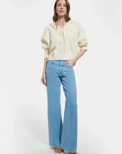 Zapa Pulls|Pull en Laine & Coton Nicky ecru