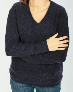 Lauren Vidal Pulls|Pull en Laine & Mohair mélangés Seven encre