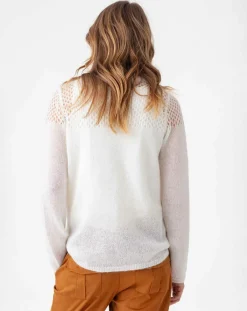 Indies Pulls|Pull en Laine & Mohair mélangés Cleo ecru