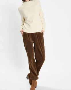 Marc O'Polo Pulls|Pull en Laine bouclée col cheminé écru