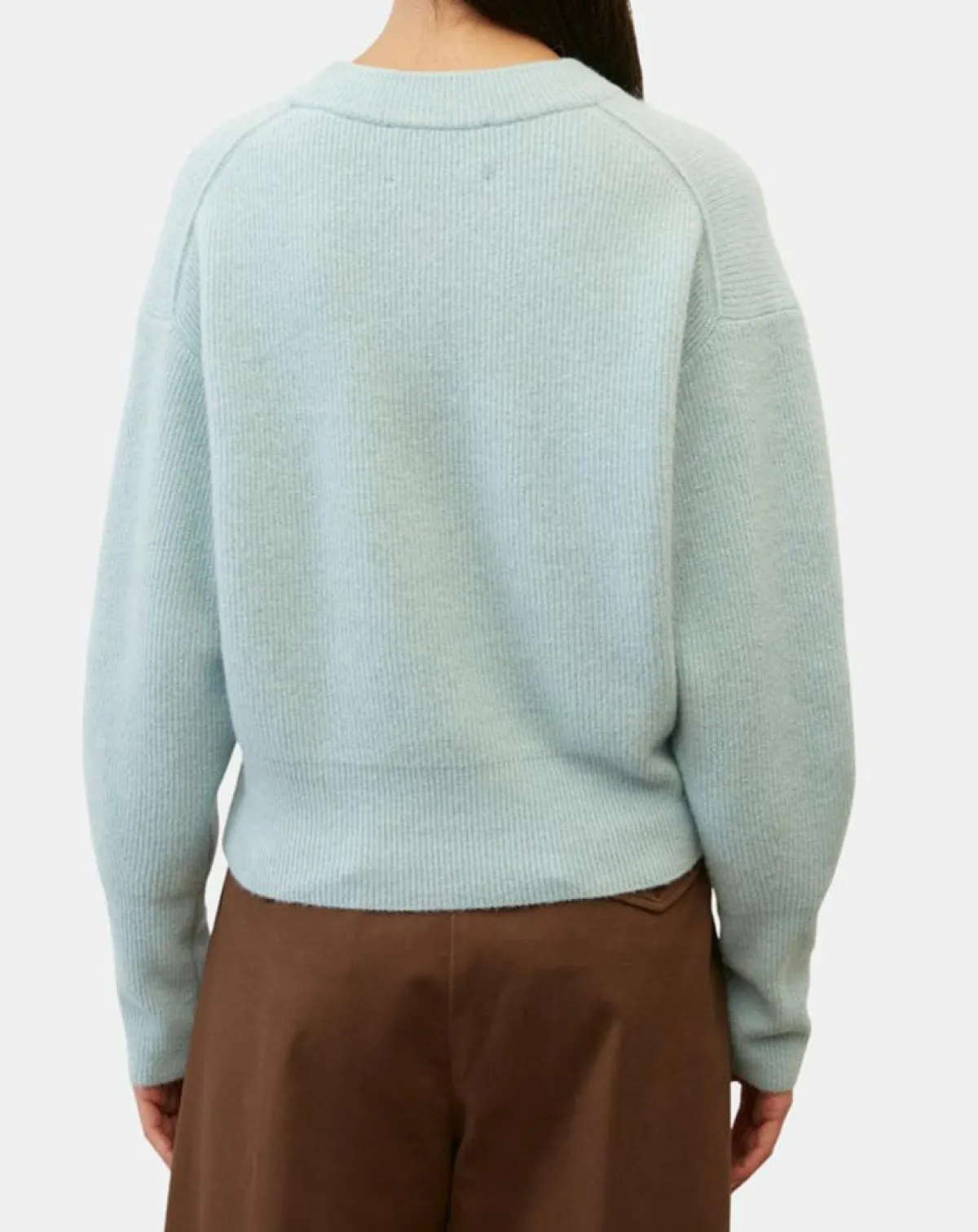 Marc O'Polo Pulls|Pull en Laine mélangée & Alpaga bleu clair