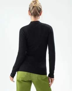 Indies Pulls|Pull en Laine mélangée Caroline noir