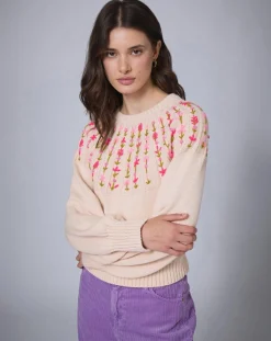 Manoush Pulls|Pull en Laine mélangée Claudine nude