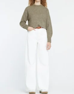 Yerse Pulls|Pull en Laine mélangée Danae kaki