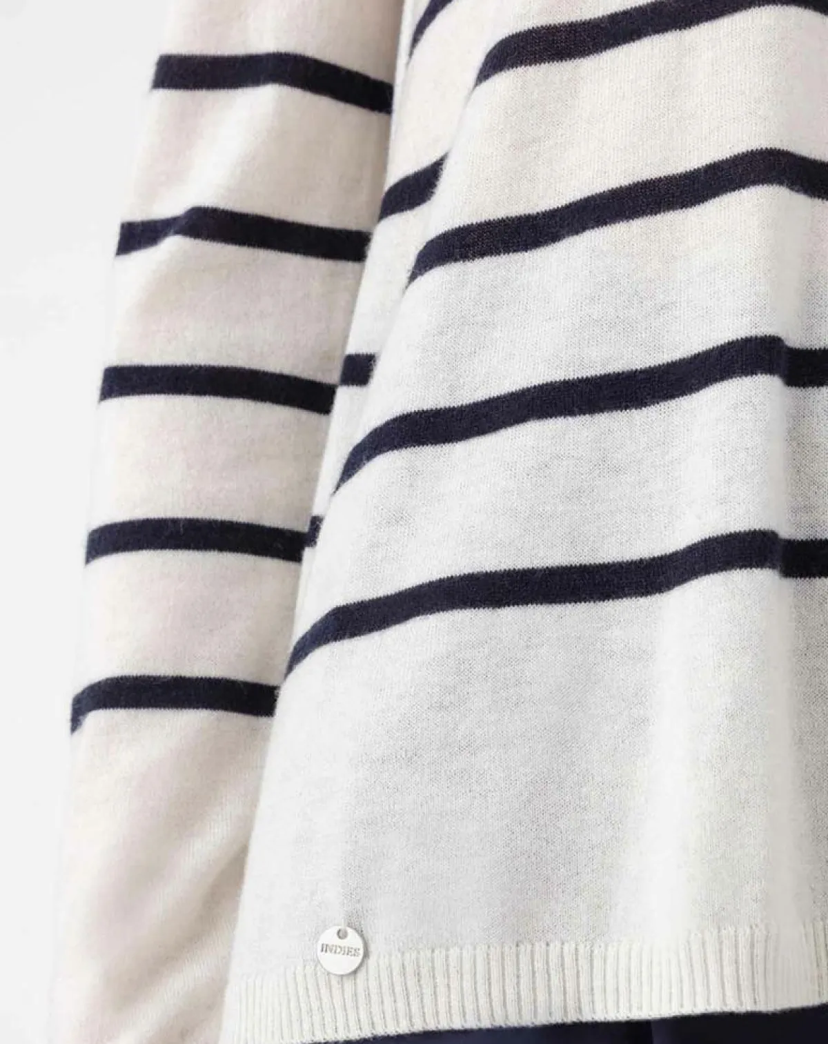 Indies Pulls|Pull en Laine mélangée Danae écru/marine