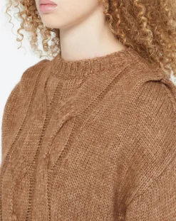 Yerse Pulls|Pull en Laine mélangée Elion marron