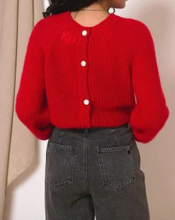 Garance Paris Pulls|Pull en Laine mélangée Givre rouge