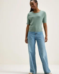 Bellerose Pulls|Pull en Laine mélangée Giwco rain blue