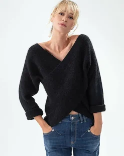 Indies Pulls|Pull en Laine mélangée Harmonie noir