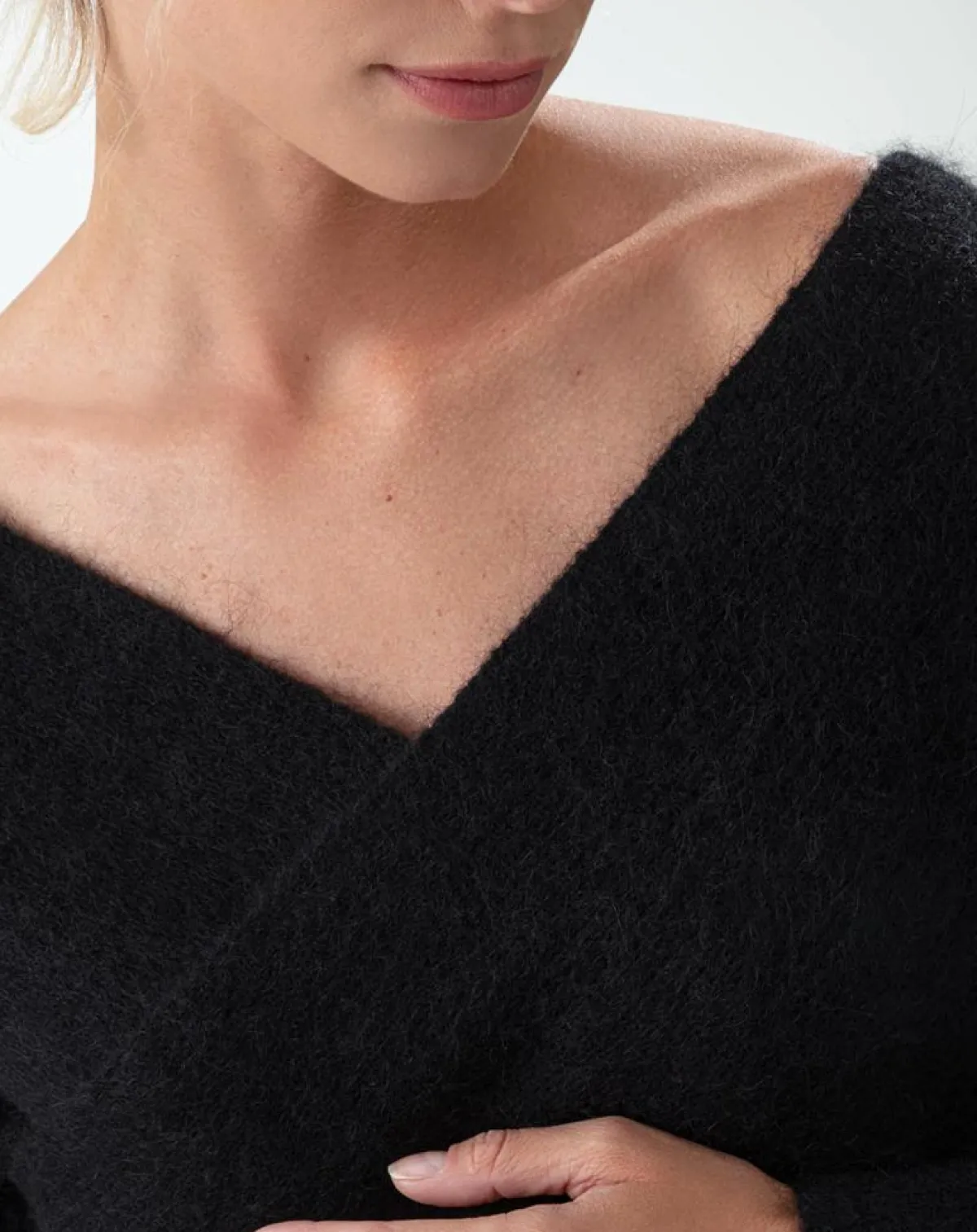 Indies Pulls|Pull en Laine mélangée Harmonie noir