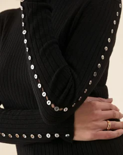 Indies Pulls|Pull en Laine mélangée Kris noir