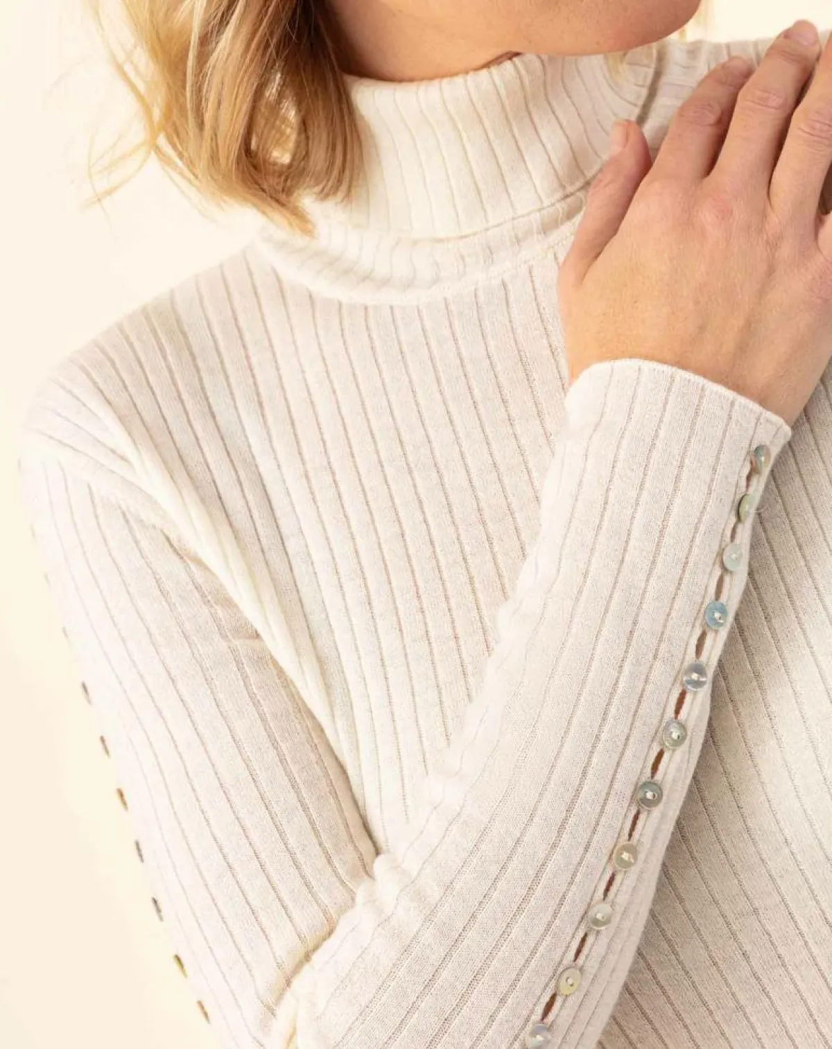 Indies Pulls|Pull en Laine mélangée Kris écru