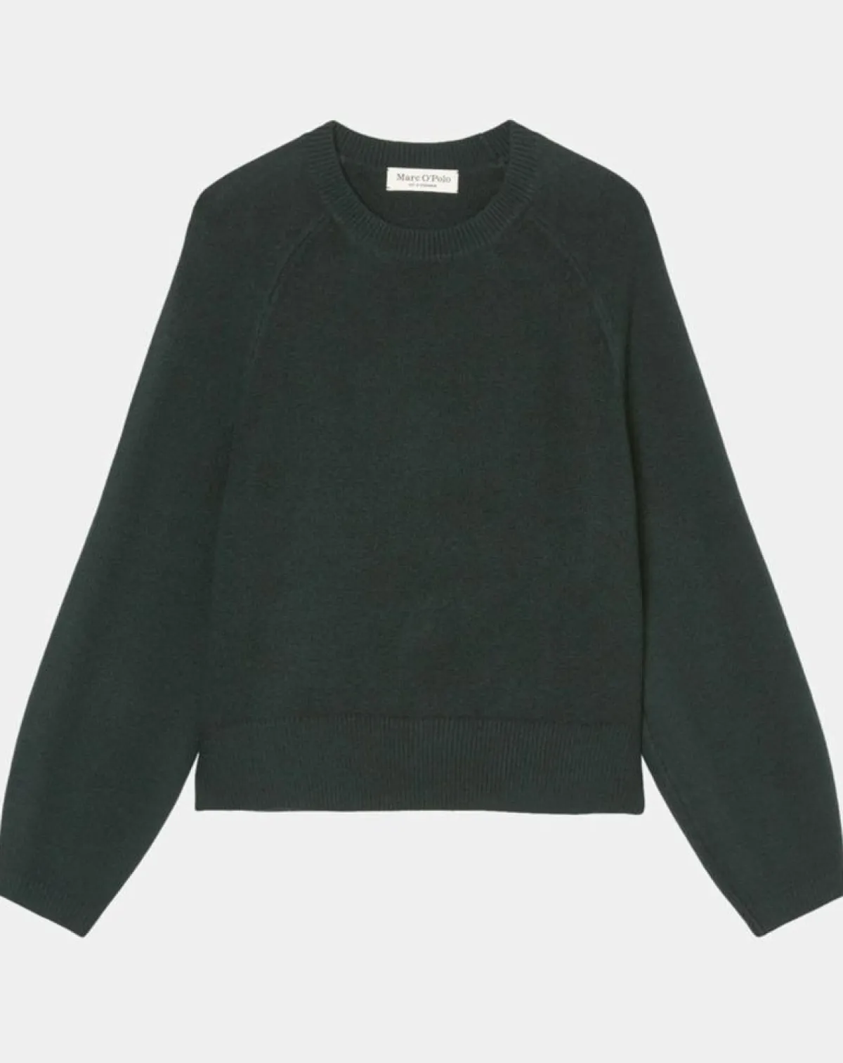 Marc O'Polo Pulls|Pull en Laine mélangée manches raglans vert foncé