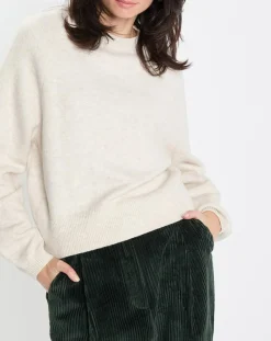 Marc O'Polo Pulls|Pull en Laine mélangée manches raglans écru